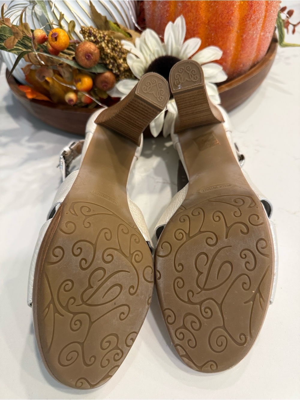Brighton Dressy Jeweled Strappy Heels size 8 - Picture 3 of 10